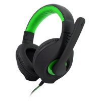 C-TECH herní sluchátka s mikrofonem NEMESIS V2 (GHS-14G), černo-zelená