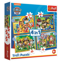 Puzzle Tlapková patrola: Prázdniny 4v1