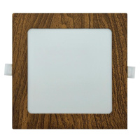 LED Podhledové svítidlo SQUARE LED/12W/230V 4200K 16,8x16,8 cm hnědá