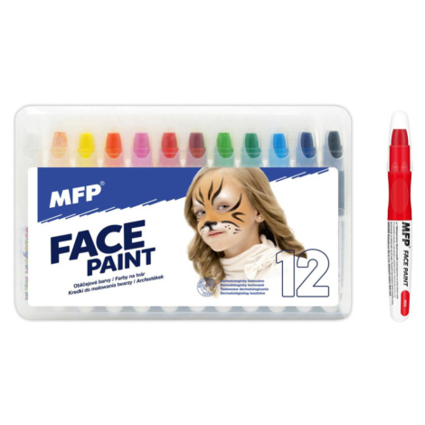 Barvy na obličej a tělo 22x14cm karneval