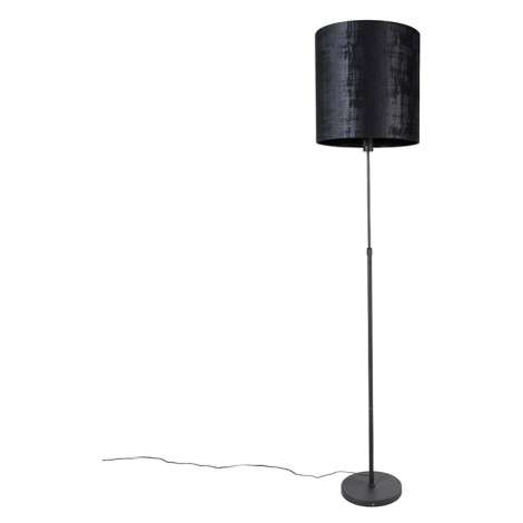 Stojací lampa černý odstín černý 40 cm nastavitelný - Parte QAZQA