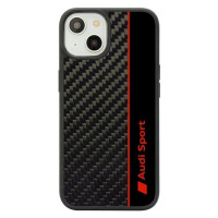 Audi Carbon Fiber Stripe Pouzdro iPhone 14 (Černé)