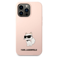 Zadní kryt Karl Lagerfeld Liquid Silicone Choupette NFT pro Apple iPhone 13 Pro Max, pink