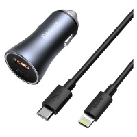 Nabíječka do auta Baseus Golden Contactor Pro car charger, USB + USB-C, QC4.0+, PD, SCP, 40W (da