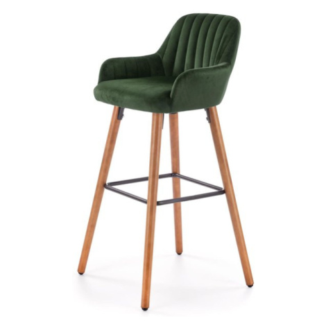 Zelené barové židle