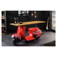 LuxD Designový barový stůl Fahima 174 cm červený