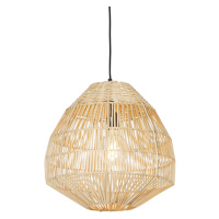 Venkovská závěsná lampa bambus 41 cm - Bishop