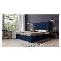 Eka Čalouněná postel Berry - Riviera 90x200 cm Barva látky Riviera: Královská modrá (81), Úložný