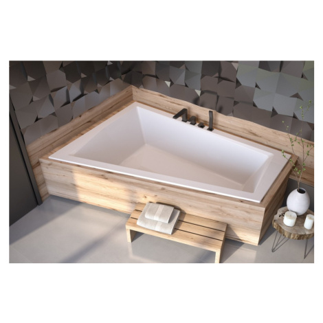 BESCO Asymetrická vana INTIMA DUO SLIM Nožičky k vaně S nožičkami, Rozměr vany 180 × 125 Způsob 