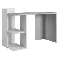 Psací stůl VILMA 1, beton/bílý mat