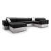 IDZ Rohová sedačka INFINITY SUPER Barva látky IDZ: Soft 11 Černá + Soft 17 Bílá