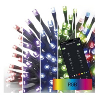 EMOS GoSmart LED vánoční řetěz, 18 m, venkovní i vnitřní, RGB, programy, časovač, wifi