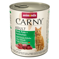 Megabalení animonda Carny Adult 24 ks (24 x 800 g) - Hovězí, krůtí a králičí