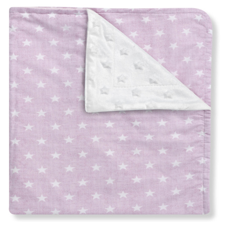 Interbaby Růžová deka s hvězdičkama