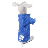 Vsepropejska Cloudy pláštěnka pro psa s kapucí Barva: Modrá, Délka zad (cm): 40, Obvod hrudníku: