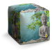 Sablio Taburet Cube Buddha: 40x40x40 cm