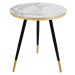 LuxD Designový konferenční stolek Laney 45 cm bílo-černý