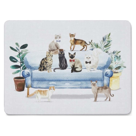 Korkové prostírání 4 ks 21.5x29 cm Curious Cats - Cooksmart ®