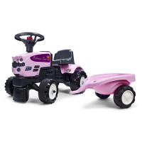 Falk Odstrkovadlo traktor Princess s valníkem růžové