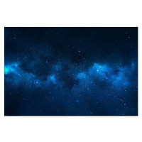 Fotografie Space background - stars, universe, galaxy, pixelparticle, 40 × 26.7 cm