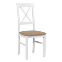 Jídelní židle NILO 14 Tkanina 24B Bílá