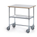 HelgeNyberg Pozinkovaný stolový vozík, d x š x v 820 x 600 x 900 mm, šedá, od 5 ks