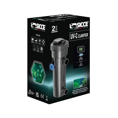 SICCE UV-C Clarifier 9 W / 3 m UV-lampa na ničení řas, bakterií a parazitů