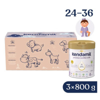 Kendamil Premium 4 HMO+, 2,4 kg (3× 800 g), kreativní balení s dárkem