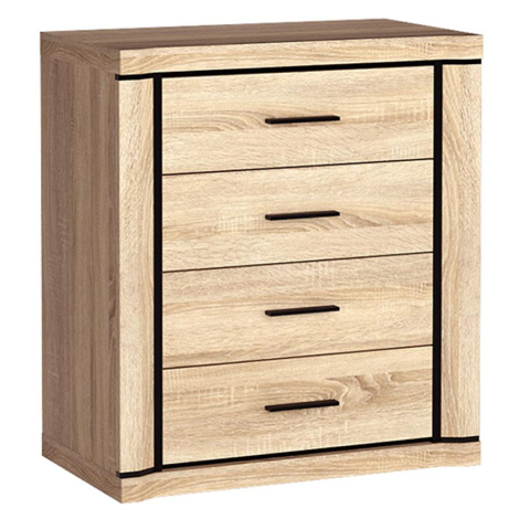 Komoda Dallas D4 Dub Sonoma BAUMAX