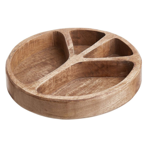 PEACE Miska na snack z mangového dřeva 22 cm