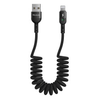 Kabel USB-Lightning, Mcdodo CA-6410, pružinový, 1,8 m (černý)