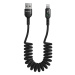 Kabel USB-Lightning, Mcdodo CA-6410, pružinový, 1,8 m (černý)