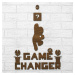 Nápis na zeď - Game Changer a Super Mario