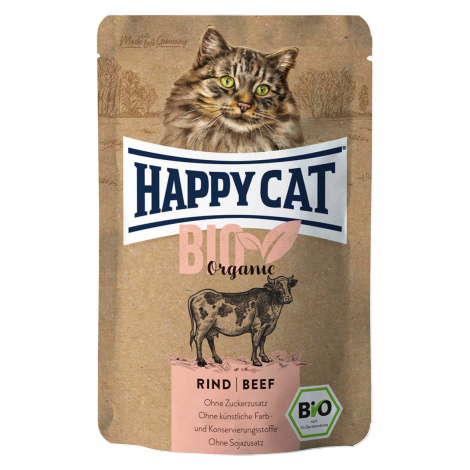 Happy Cat Bio Pouch hovězí 24 × 85 g