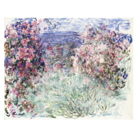 Monet, Claude - Obrazová reprodukce The House among the Roses, 1925, (40 x 30 cm)