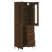 vidaXL Skříň highboard hnědý dub 69,5 x 34 x 180 cm kompozitní dřevo