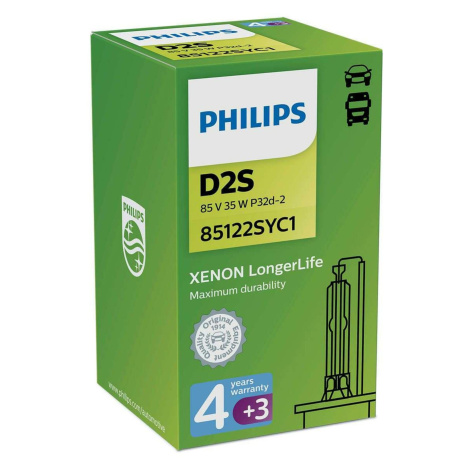 Philips D2S 35W P32d-2 LongerLife 4300K Xenon 1ks 85122SYC1