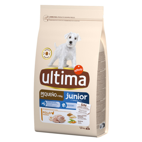 Ultima Dog, 2 balení granulí - 25 % sleva - Mini Junior (2 x 1,5 kg) Affinity Ultima