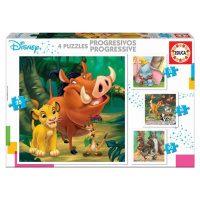 Puzzle Disney pohádky 4v1 (12,16,20,25 dílků)