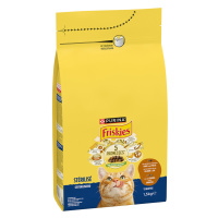 PURINA Friskies Sterilised s krocaním, kuřecím a zeleninou pro kočky - výhodné balení: 3 x 1,5 k