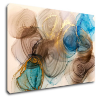 Impresi Obraz Abstrakt s modrým detailem - 60 x 40 cm