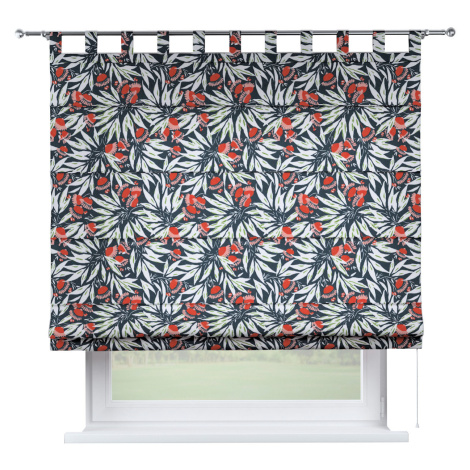 Dekoria Římská roleta Verona, tmavě modrá a červená, Gardenia, 144-20