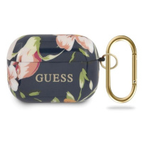 Guess GUACAPTPUBKFL03 pouzdro na Airpods PRO blue N.3 Flower Collection