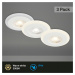 BRILONER LED vestavná svítidla sada, pr.8,4 cm, 3x LED, 5 W, 460 lm, bílé IP44 BRI 7039-036