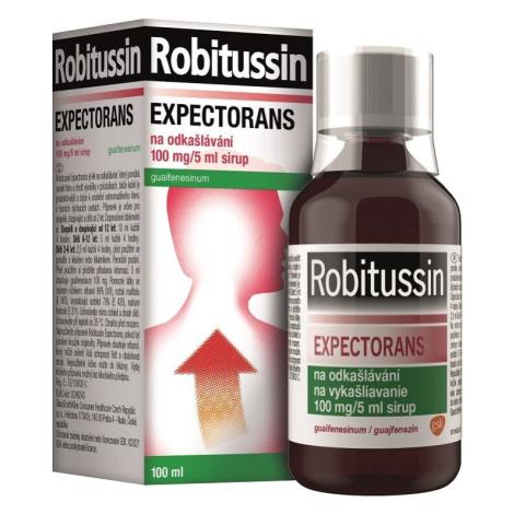 ROBITUSSIN EXPECTORANS NA ODKAŠLÁVÁNÍ 100MG/5ML SIR 100ML