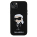 Karl Lagerfeld Liquid Silicone Ikonik NFT Kryt iPhone 15 Plus černý