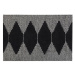 Bavlněný koberec 140 x 200 cm černý/bílý BATHINDA, 303243