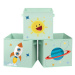 Dětské stohovatelné boxy na hračky RFB001G03 (3 ks)