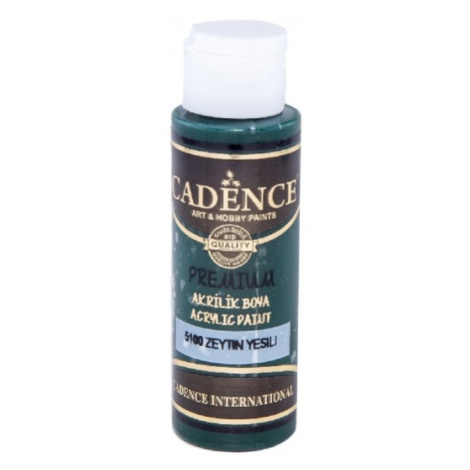 Akrylová barva Cadence Premium 70 ml - olive green olivová zelená Aladine