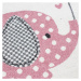 Ayyildiz koberce Dětský kusový koberec Kids 570 pink kruh Rozměry koberců: 120x120 (průměr) kruh